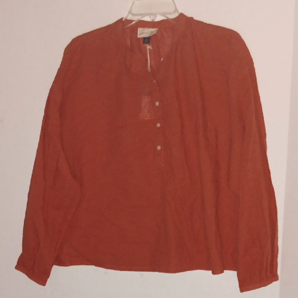 Universal Thread Men's Rust Button Down Shirt - image 1